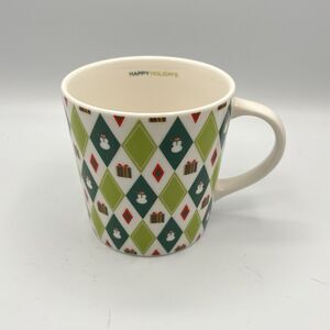 Starbucks Barista 2003 Happy Holidays Christmas Snowman 16 oz. Coffee Cup Mug